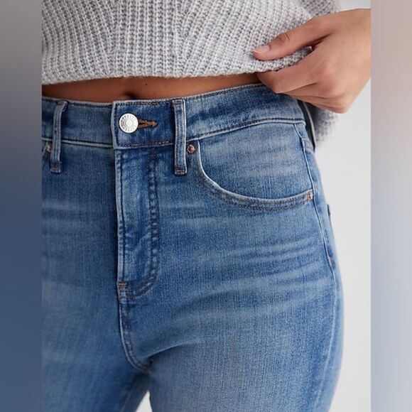 Express Women's High Rise Jeans - Blue - Picture 11 of 16